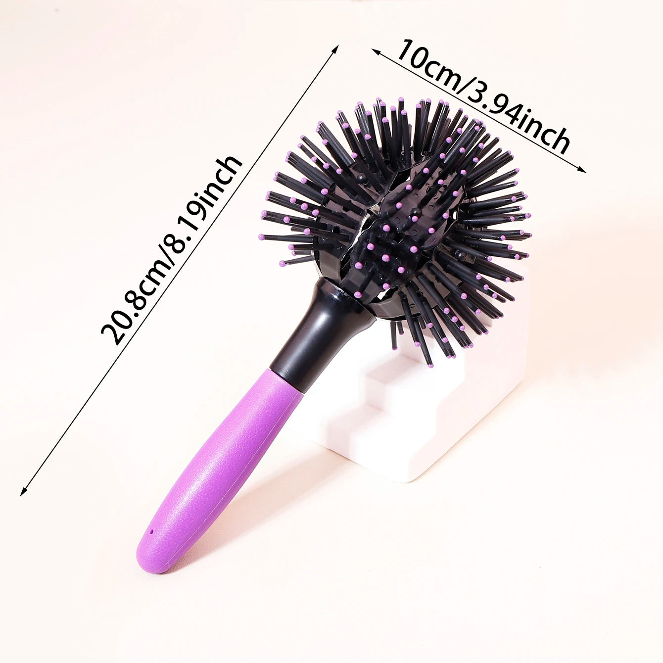 1/3Pcs 3D Bomb Curl Hair Brush 360° round Styling Hair Brush Detangling Hairbrush Spherical Ball,Special for Real Hair Wigs