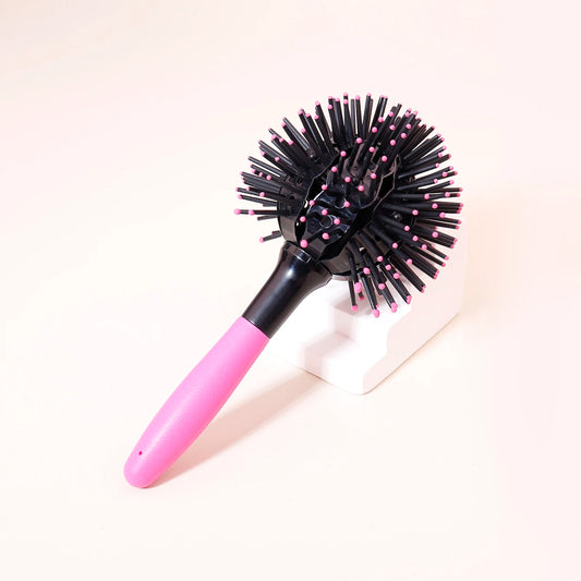1/3Pcs 3D Bomb Curl Hair Brush 360° round Styling Hair Brush Detangling Hairbrush Spherical Ball,Special for Real Hair Wigs