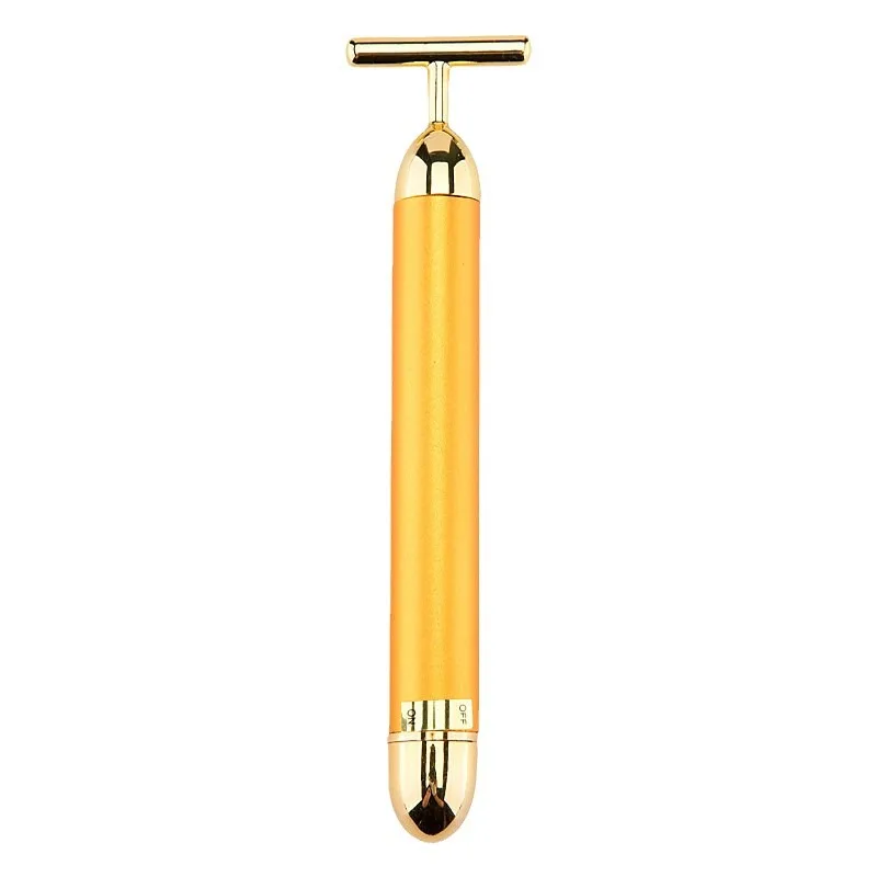 24K Gold Vibrating Anti-Aging Facial Roller | Aelzo