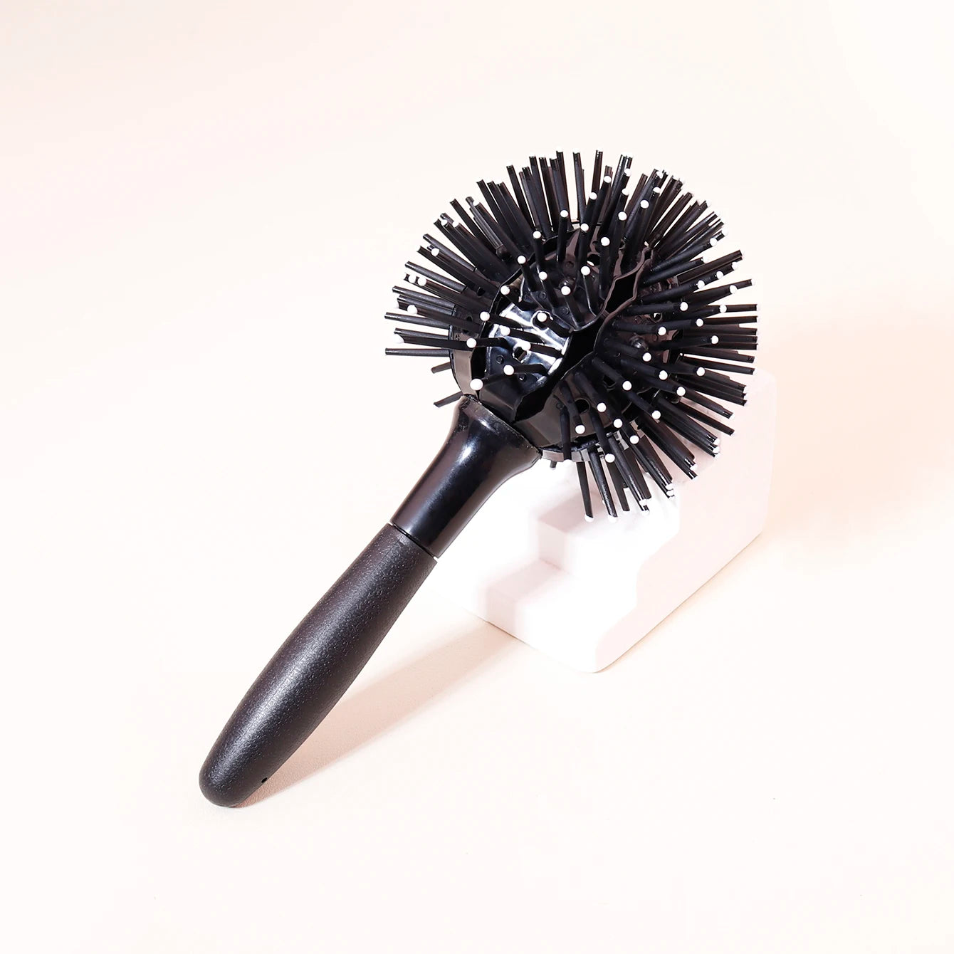 1/3Pcs 3D Bomb Curl Hair Brush 360° round Styling Hair Brush Detangling Hairbrush Spherical Ball，Special for Real Hair Wigs